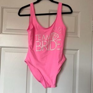 Team Bride swimsuit